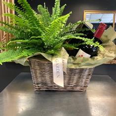 Luxury wine gift basket